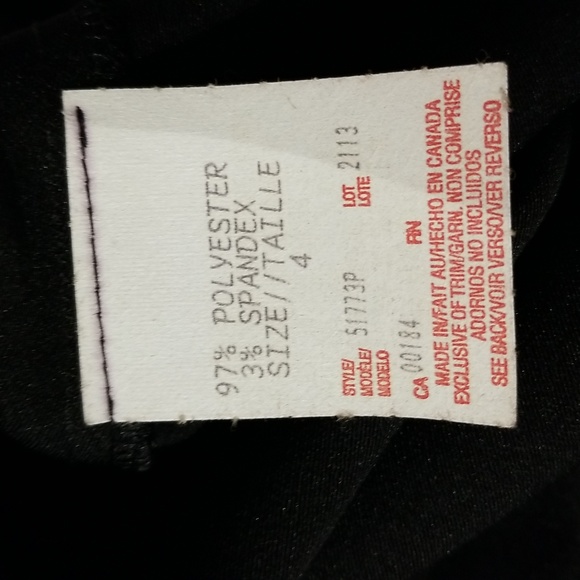 Vintage Strapless Little Black Dress by Algo Petite / Sz 4 / Black - Picture 12 of 17